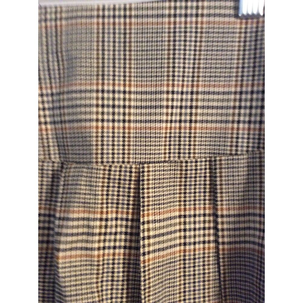 RSQ Tan and Black Plaid Pleated Mini Skirt - Picture 2 of 5